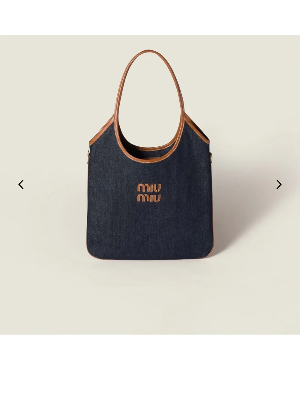 NEW Miu Miu - Ivy Denim Bag